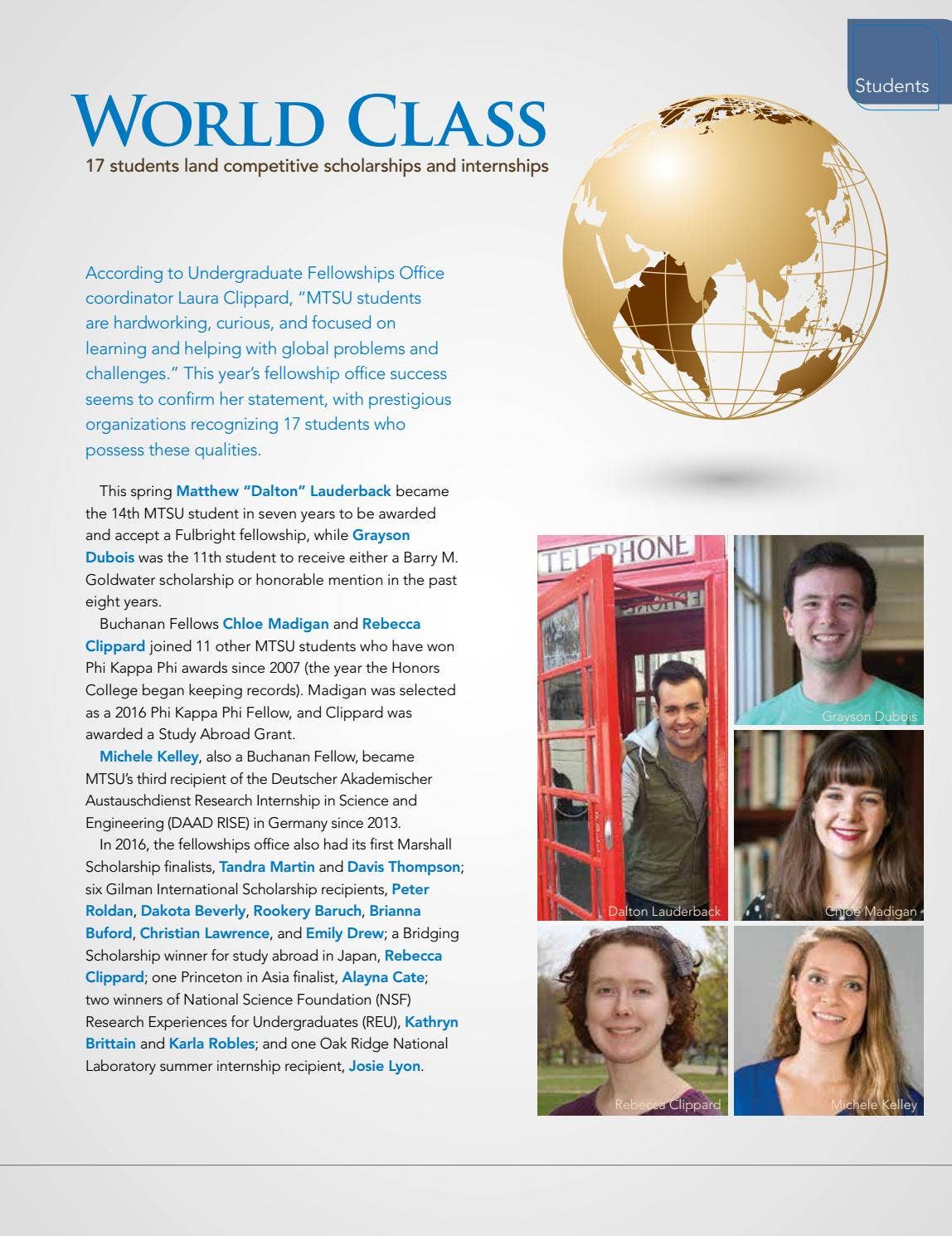 HONORS Fall 2016 by Middle Tennessee State University - Issuu