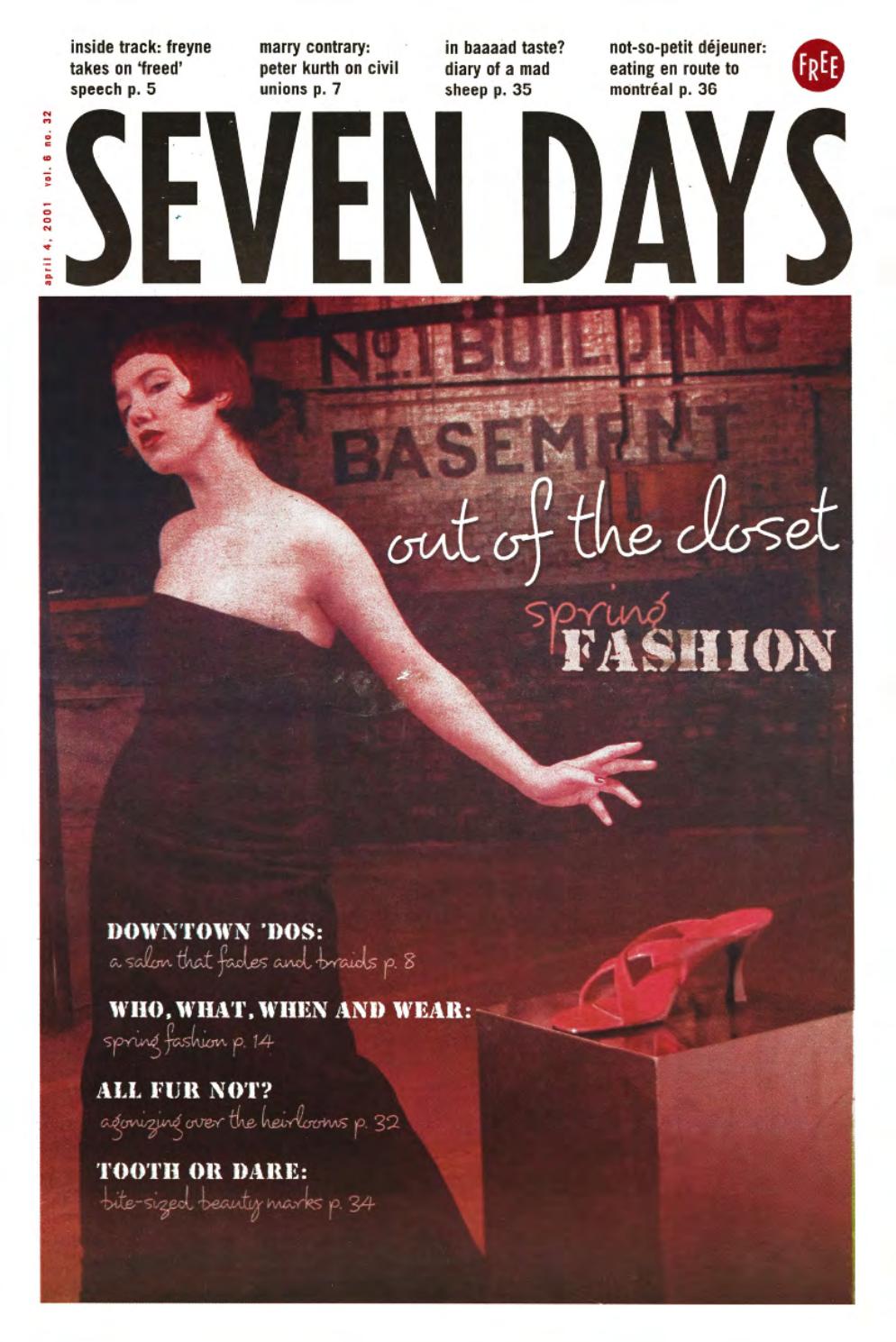 Seven Days, April 4, 2001 by Seven Days - Issuu