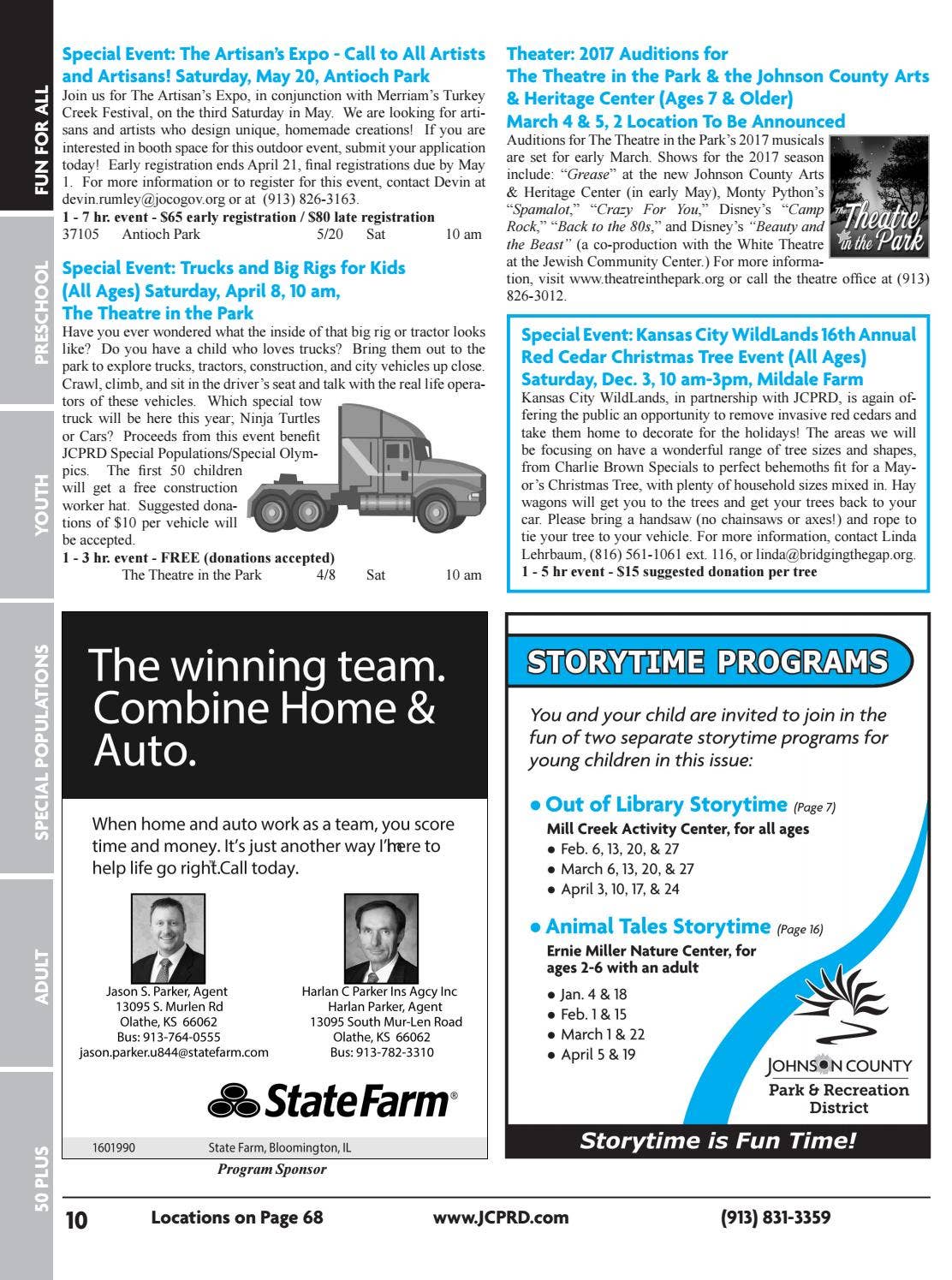 2017 JCPRD January April Activities Catalog by JCPRD / Johnson County