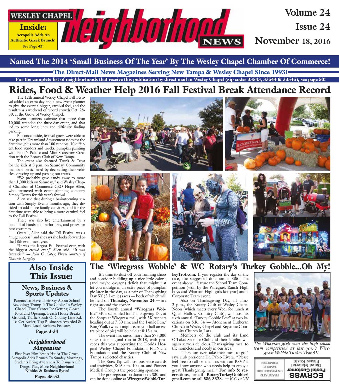wesley chapel neighborhood news volume 24 issue 24 november 18 vision works wiregrass mall