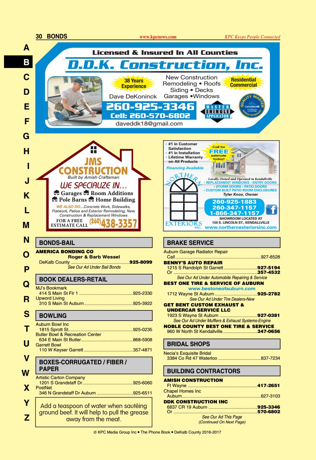 20162017 DeKalb County Phone Book by KPC Media Group Issuu