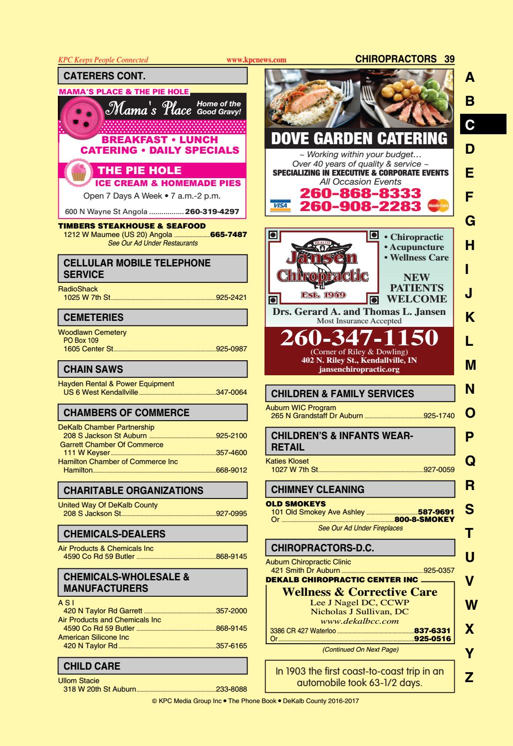 20162017 DeKalb County Phone Book by KPC Media Group Issuu