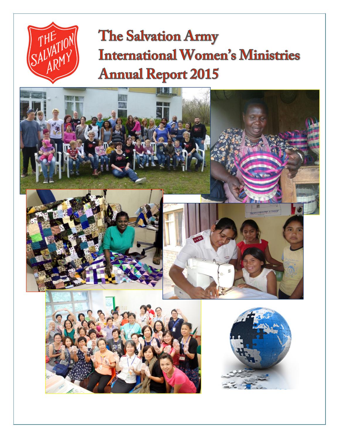 The Salvation Army International Women's Ministries Annual Report 2015