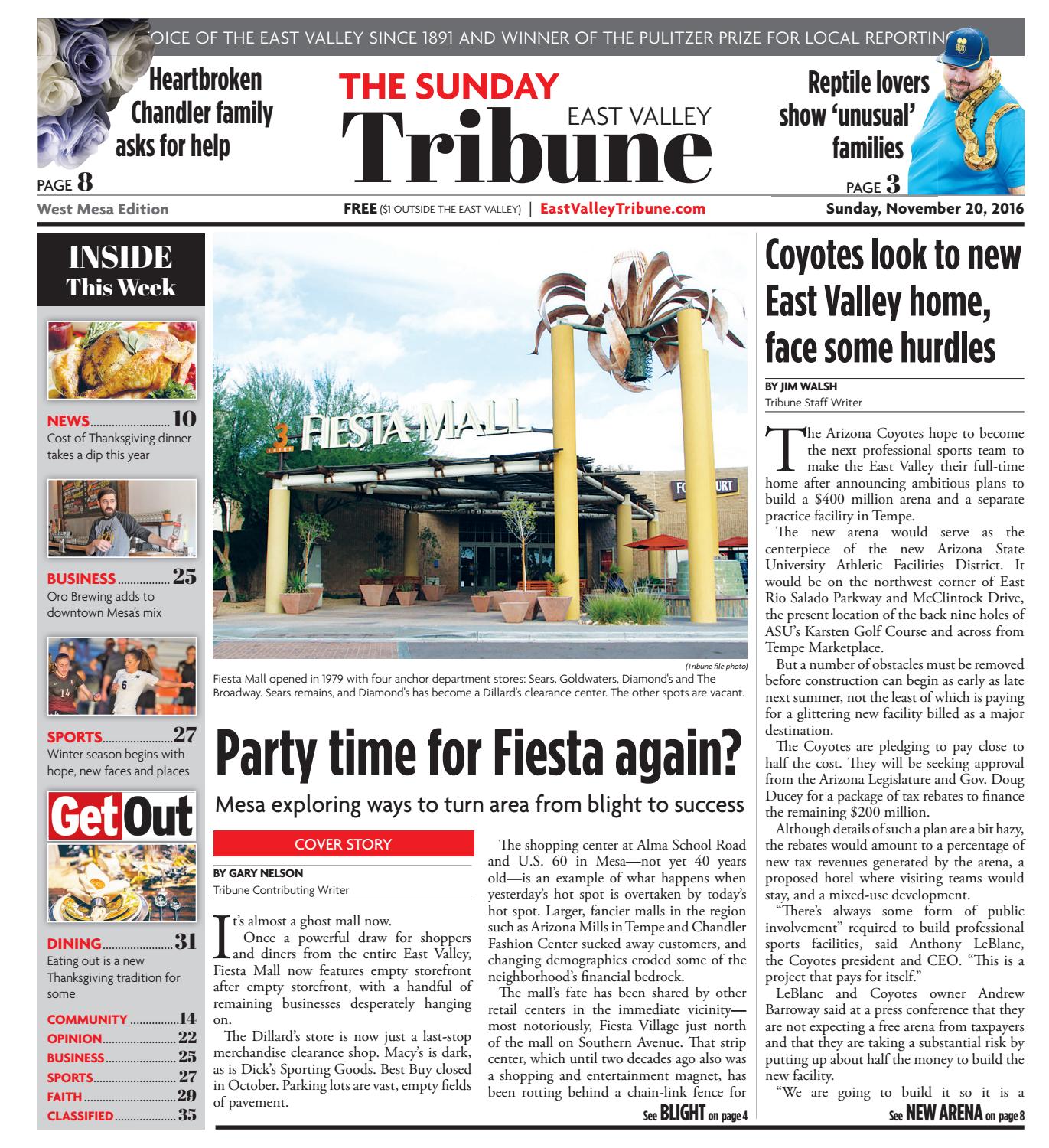 East Valley Tribune West Mesa Edition Nov 20 2016 By Times