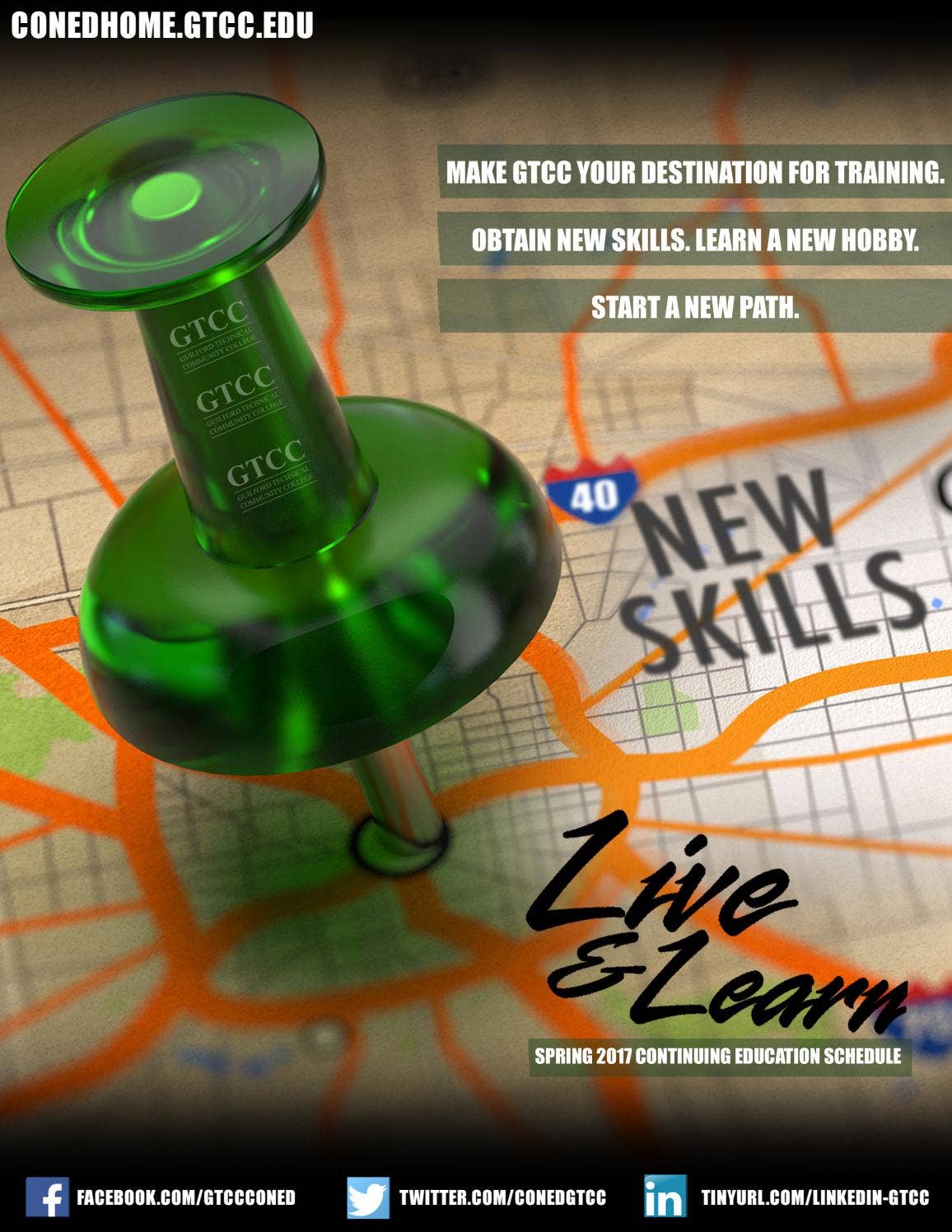 GTCC Spring 2017 Live & Learn Schedule by Guilford Technical Community