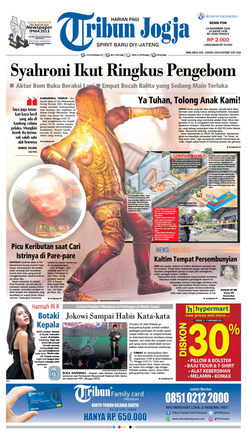 Tribunjogja 14 11 2016 By Tribun Jogja Issuu