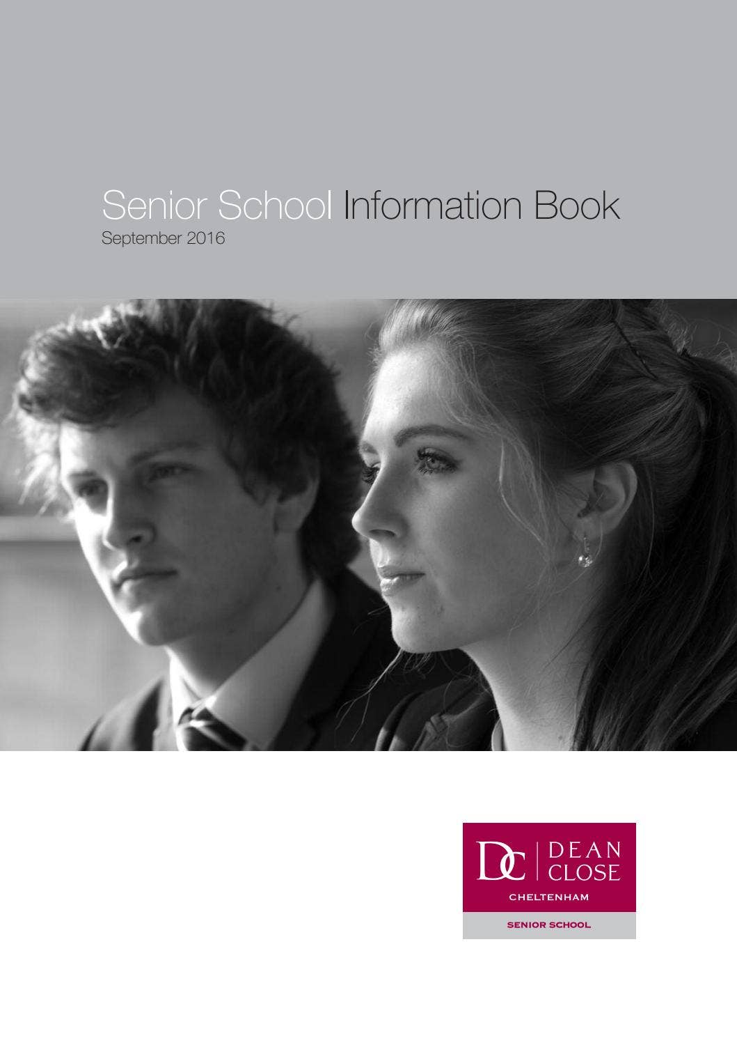 Senior info book 2016 by Dean Close School - Issuu
