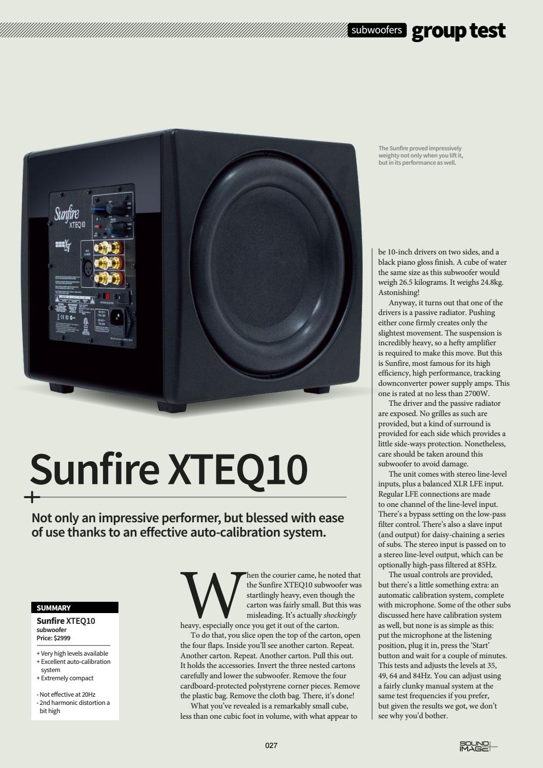 sunfire xteq10