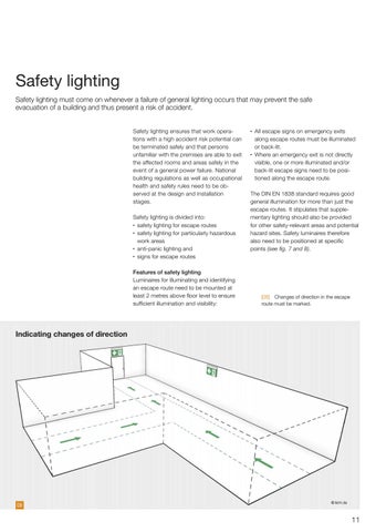 licht.de 灯饰目录 · licht.wissen 编号 10 "Emergency 灯饰 , Safety 灯饰 “ 第 11 页