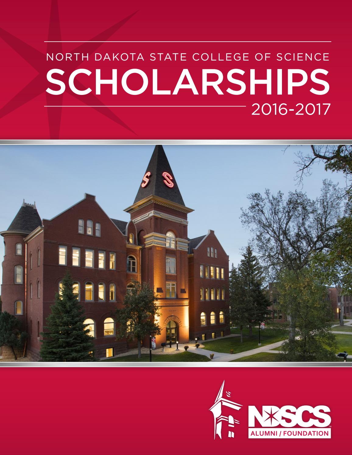 NDSCS Scholarship Book by North Dakota State College of Science Issuu
