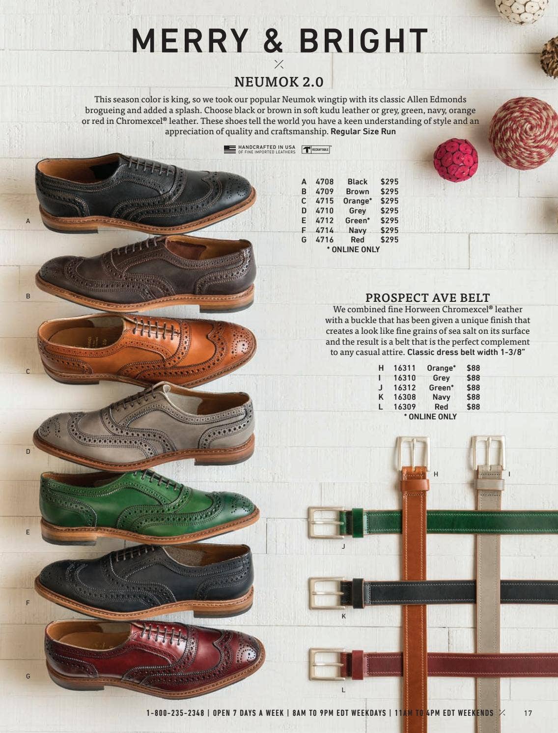 2016 Allen Edmonds Holiday I Catalog by Allen Edmonds Shoe
