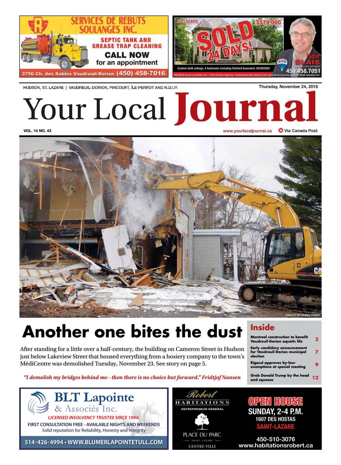 Your Local Journal - November 24th, 2016 by Your Local Journal - Issuu