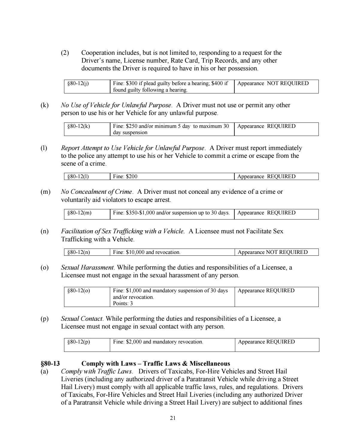 TLC rules and regulations book current chapter 80 by Reynaldo Castillo