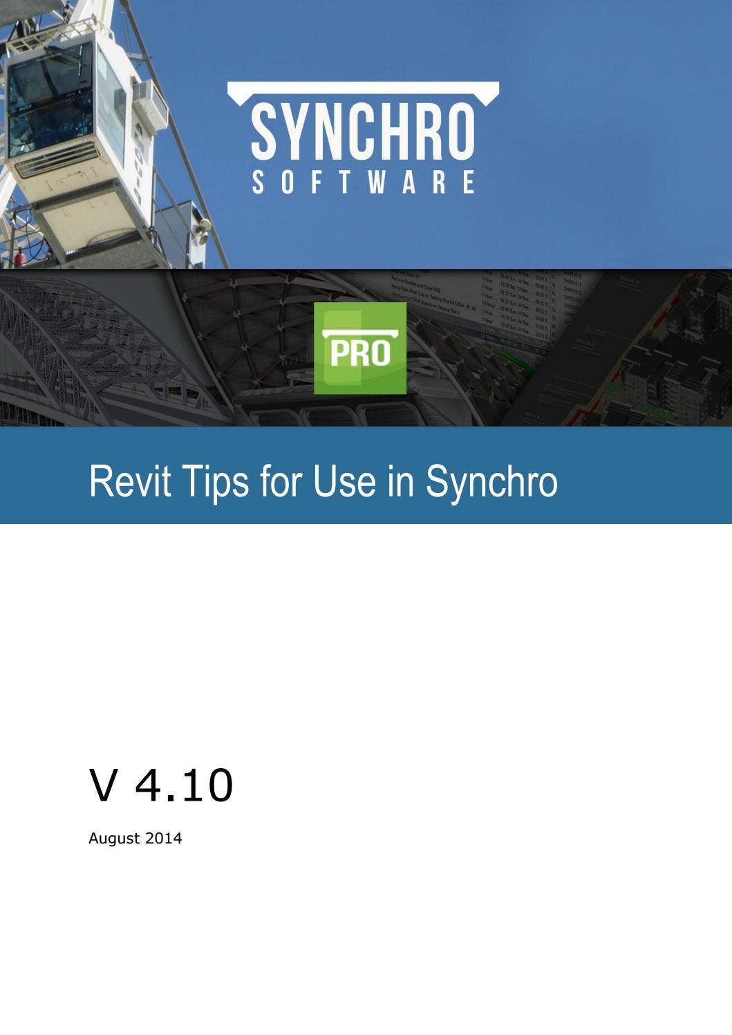Revit Tips for use in Synchro Pro by Iftikhar ISMAIL BSc MSc MIET - Issuu