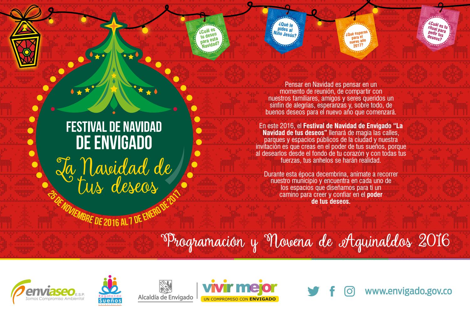Festival de Navidad de Envigado "La Navidad de tus deseos" by Alcaldía de Envigado Issuu