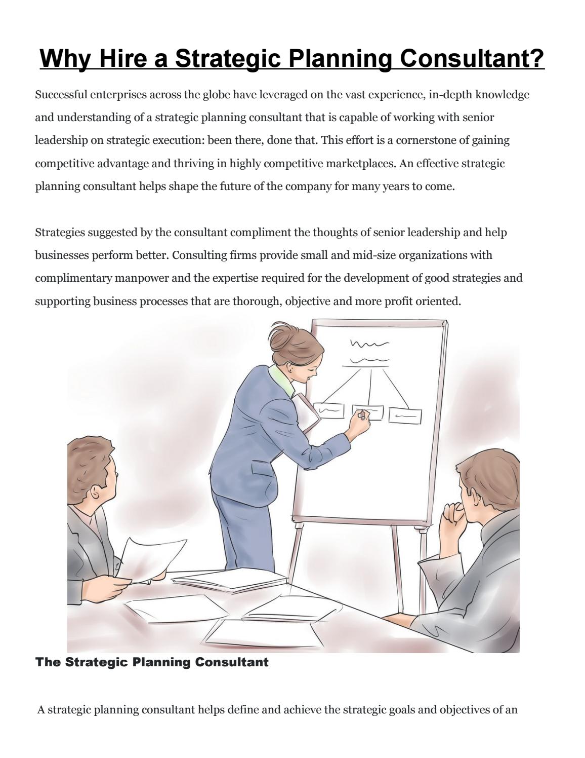 Why Hire a Strategic Planning Consultant? by xyzd Issuu