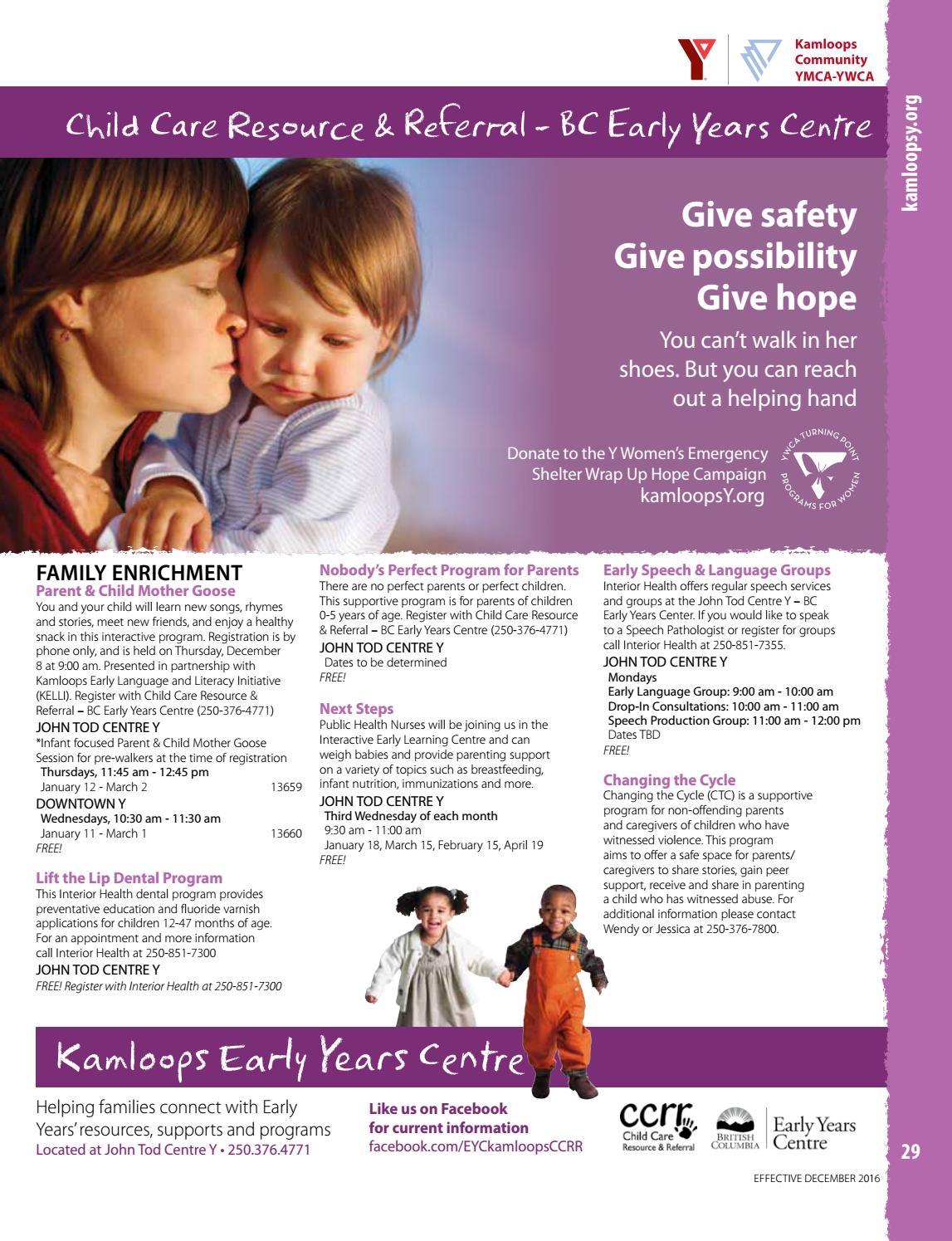 YMCA - Winter 2017 Program Guide by KamloopsThisWeek - Issuu