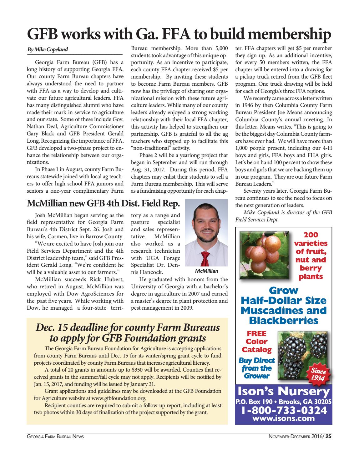 Farm Bureau News November / December 2016 by Farm