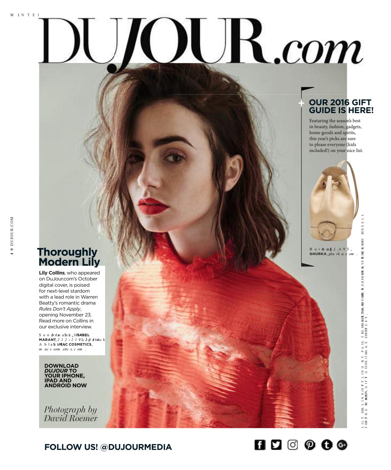 Winter 2016 by DuJour Media issuu Winter 2016 by DuJour Media issuu
