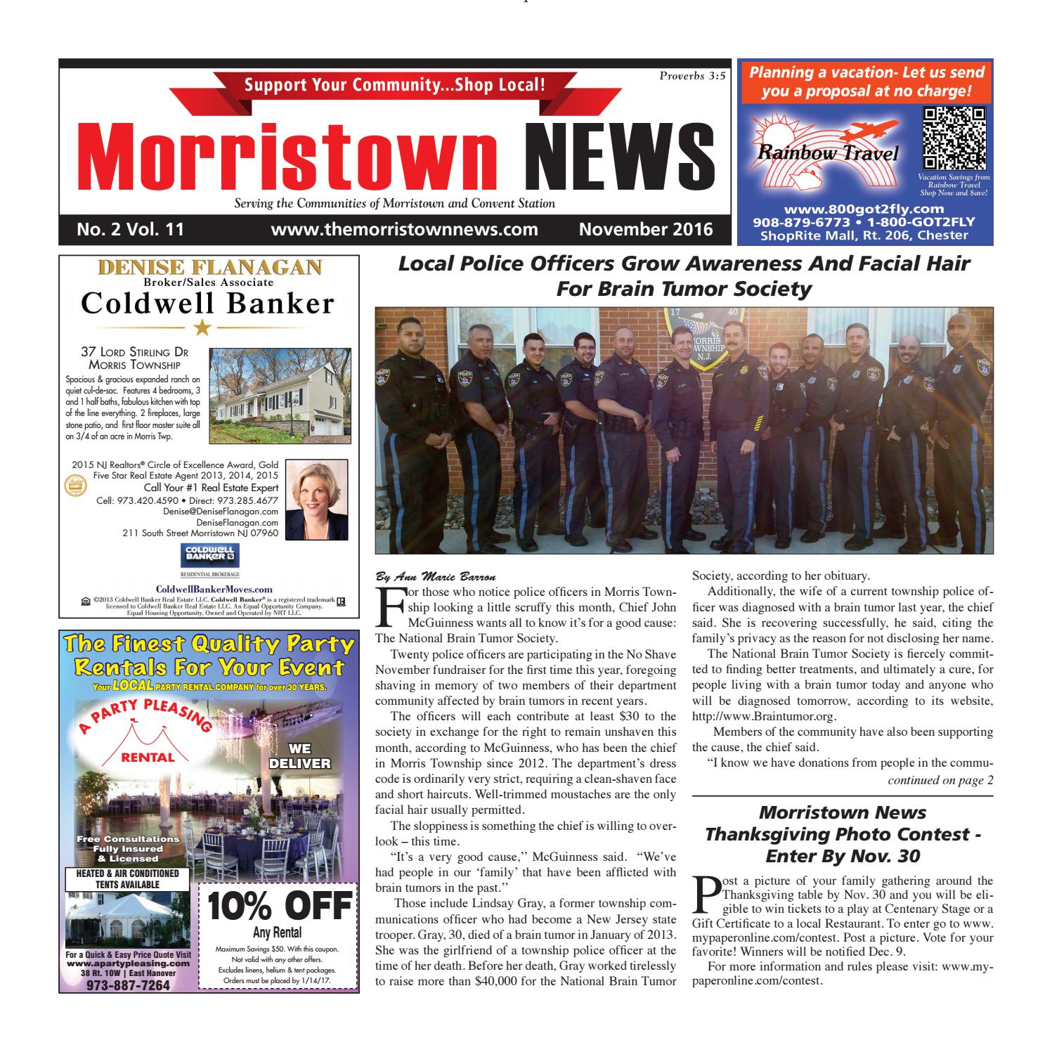 Morristown news nov 2016 by My Life Publications..Maljon LLC Issuu