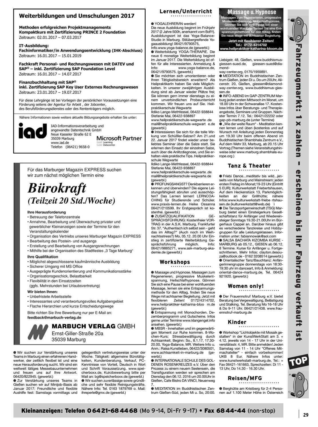 Express marburg er sucht sie