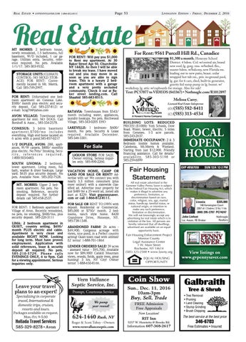 The Genesee Valley Penny Saver Livingston Edition 12/2/16 by Genesee