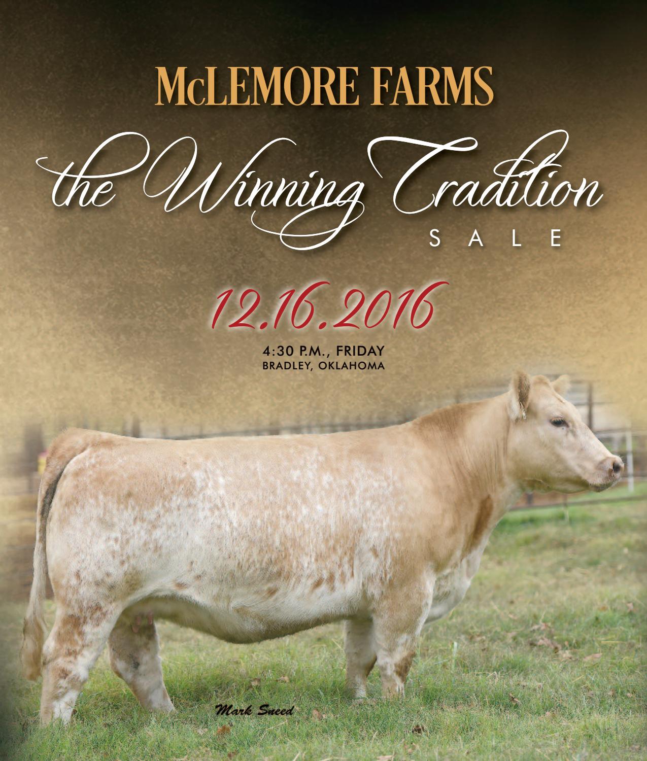 2016 McLemore Farms The Winning Tradition Sale Catalog by Ranch House