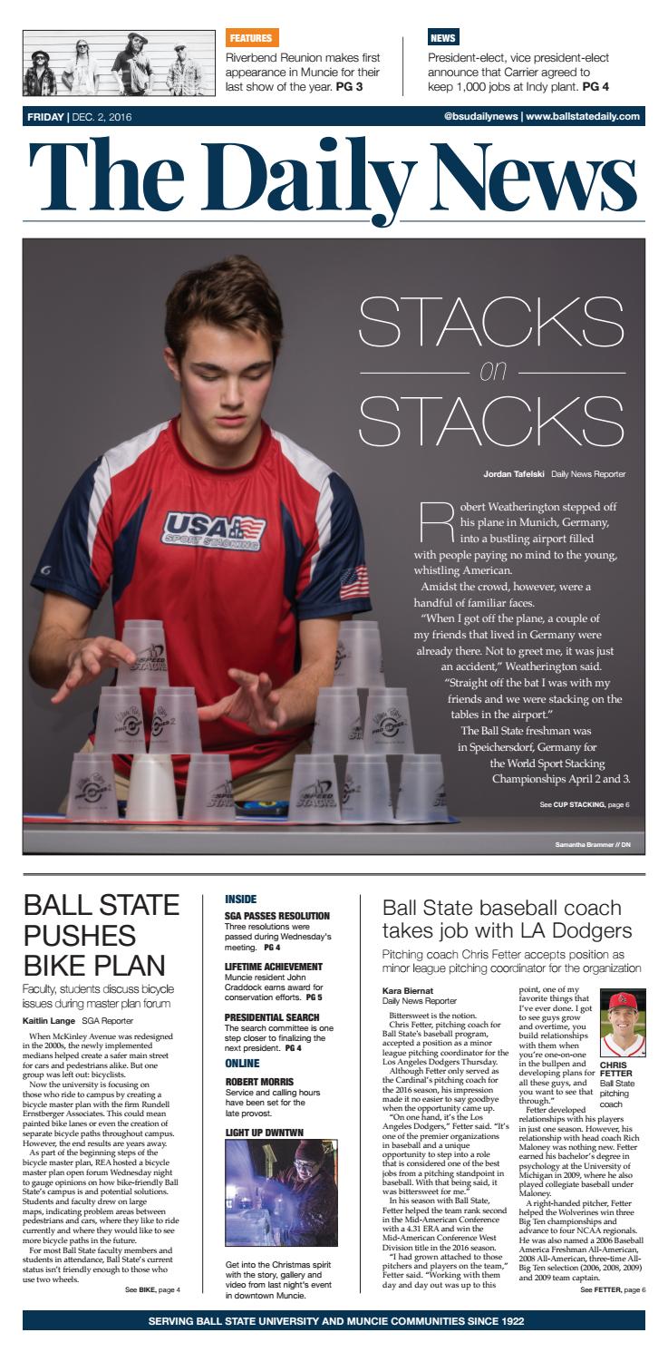 BSU 12-2-16 by The Ball State Daily News - Issuu