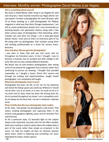 Modellenland Magazine issue18 (part2) december 2016 by