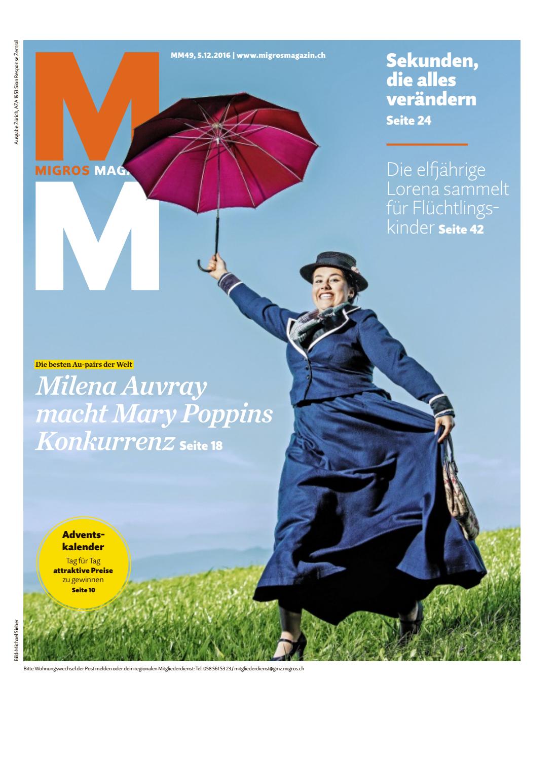 Migros Magazin 49 2016 D Zh By Migros Genossenschafts Bund Issuu