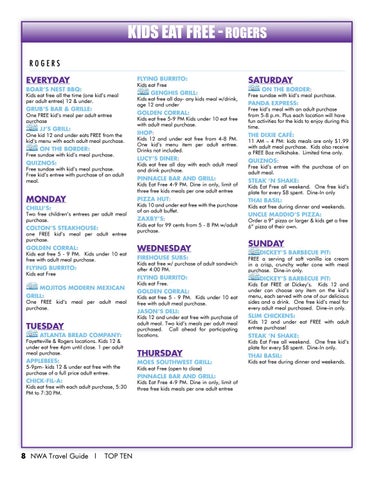 Northwest Arkansas Travel Guide Best Of Nwa Top 10 Lists October December 2016 Issue 4 By Northwest Arkansas Travel Guide Best Of Nwa Top 10 Issuu