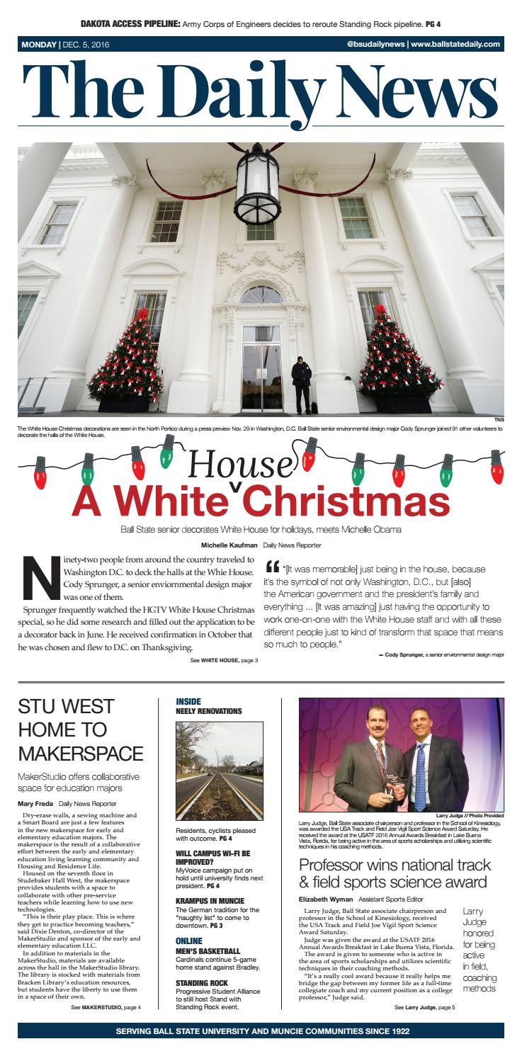 BSU 12-5-16 by The Ball State Daily News - Issuu