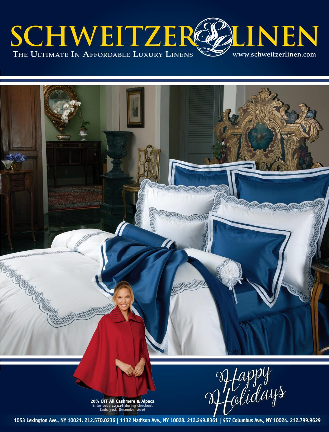 SL December 2016 catalog by Schweitzer Linen Issuu