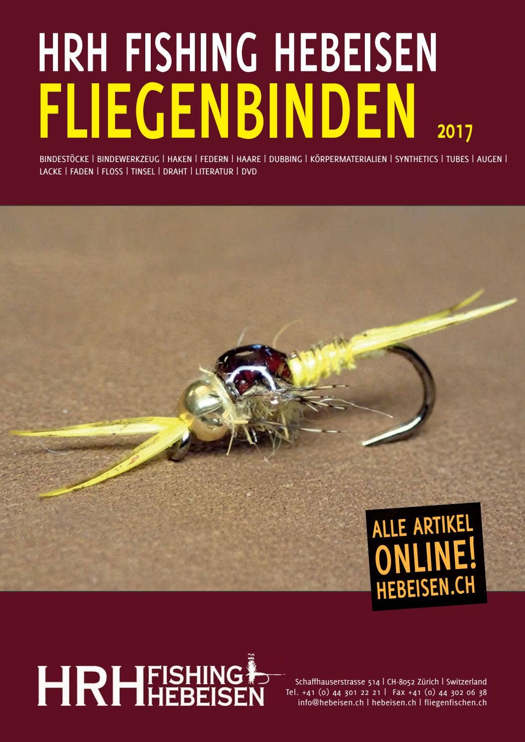 Fly Tying Catalogue 2017 by HRH Fishing Hebeisen Issuu
