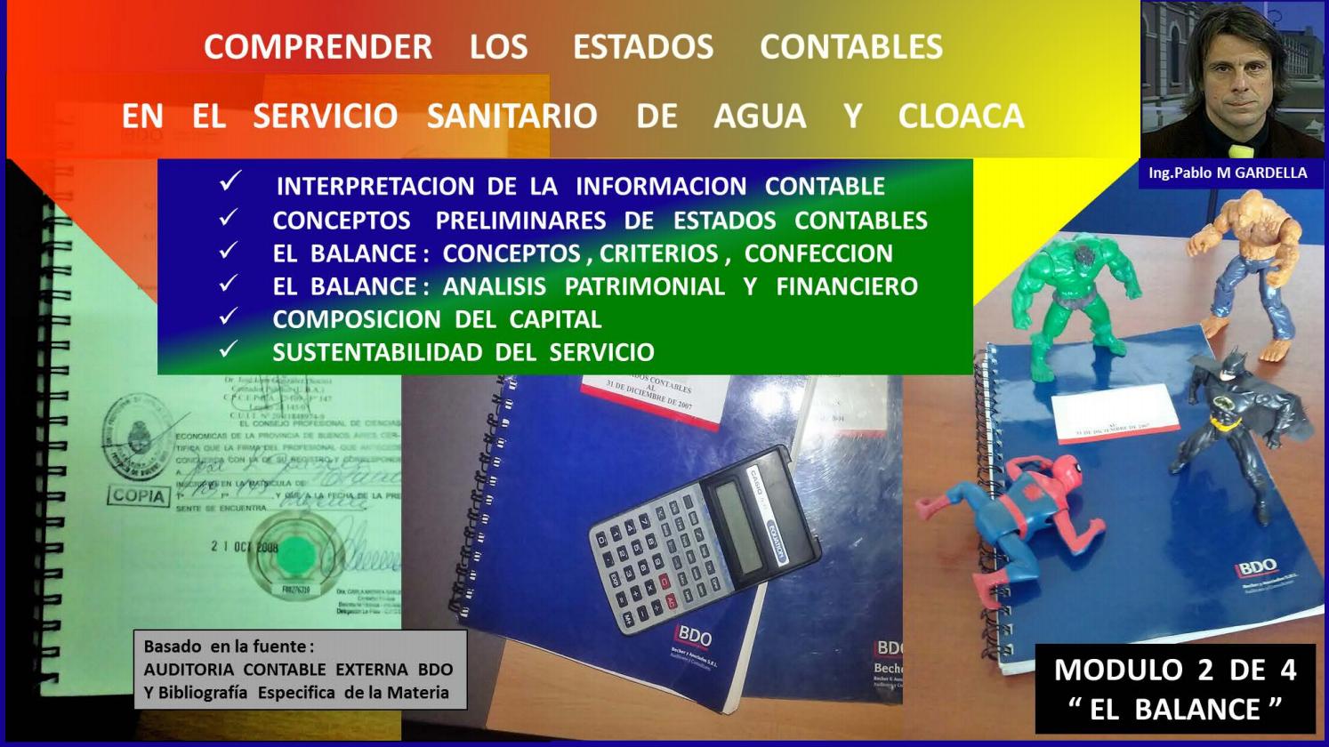 El BALANCE en Servicios Sanitarios de Agua y Cloaca.MODULO 2 de 4 by ...