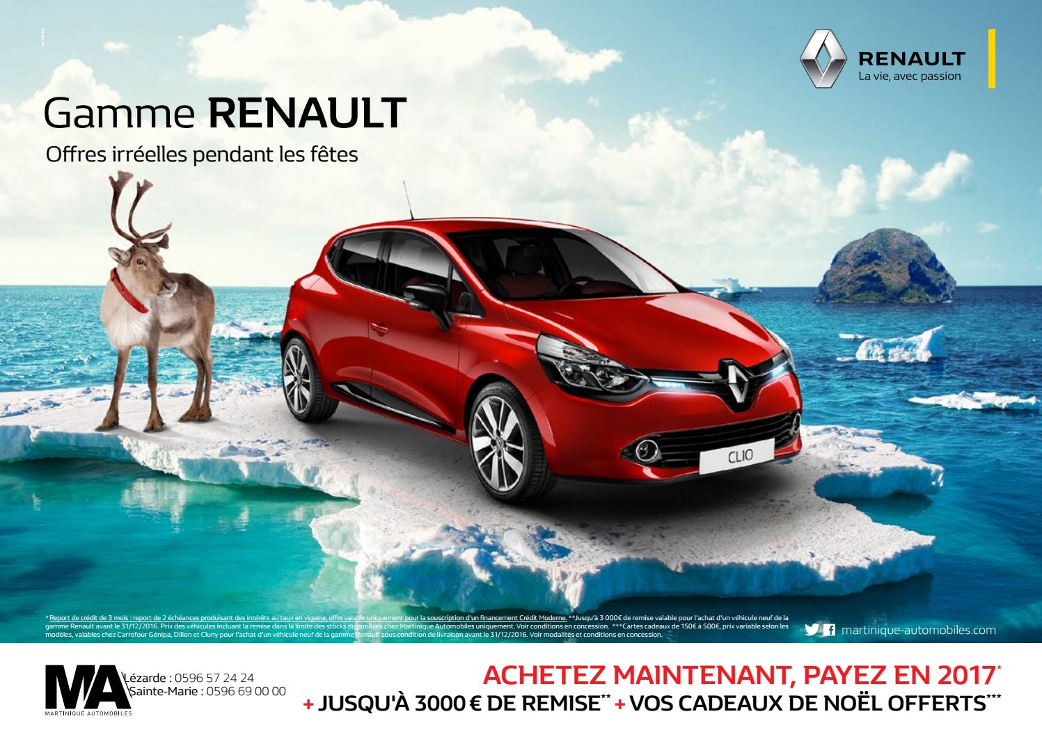 Martinique Automobile GAMME RENAULT 2016 ! by Momentum Média Issuu