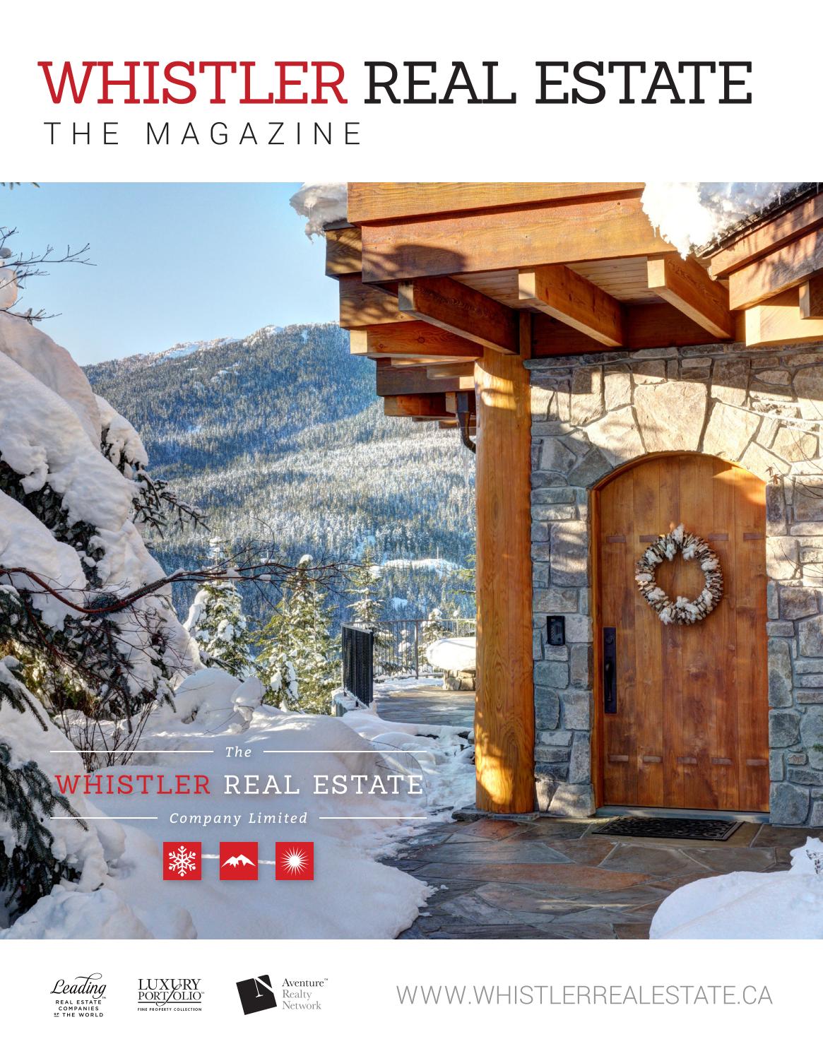 Whistler Real Estate The Magazine Winter 2017 By Whistlerrealestate Issuu