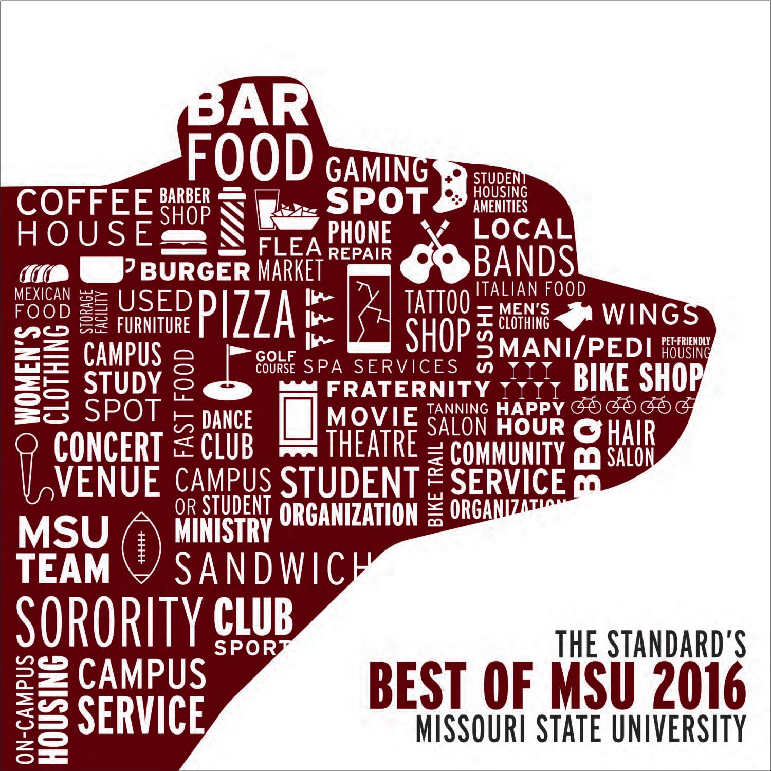 Best of MSU 2016 by The Standard at Missouri State University Issuu