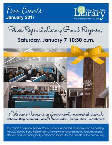 January 2017 Free Events Calendar by Fairfax County Public Library - Issuu