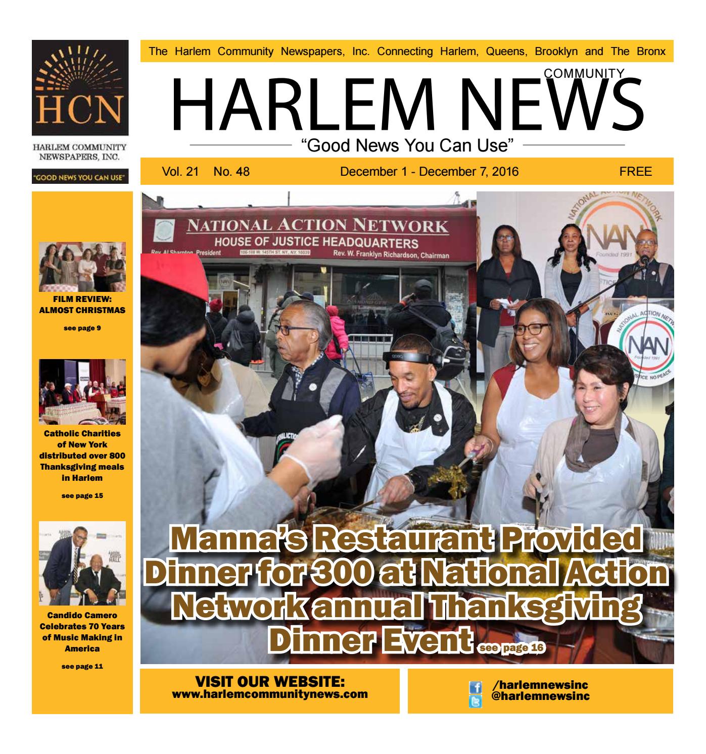 HARLEM COMMUNITY NEWSPAPERS December 1 December 7, 2016 by Mike