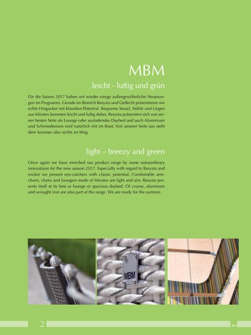 MBM Gartenmöbel 家具目录 第 3 页