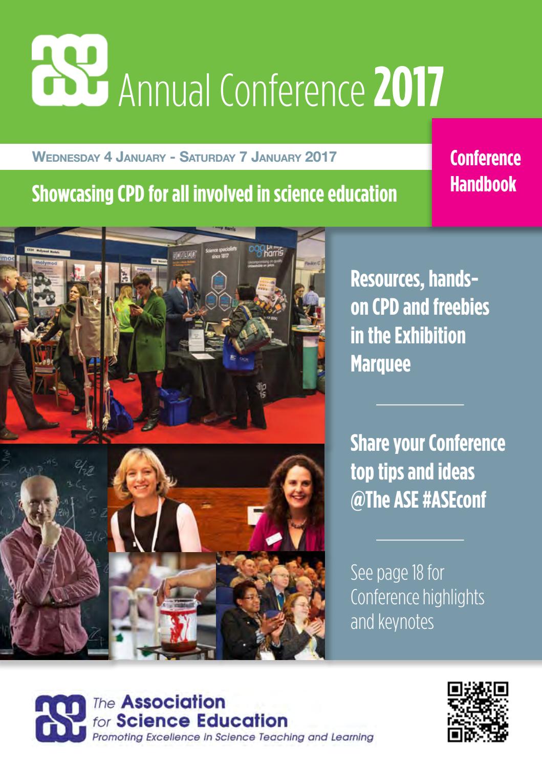 ASE 2017 Conference Handbook by The Association for Science Education