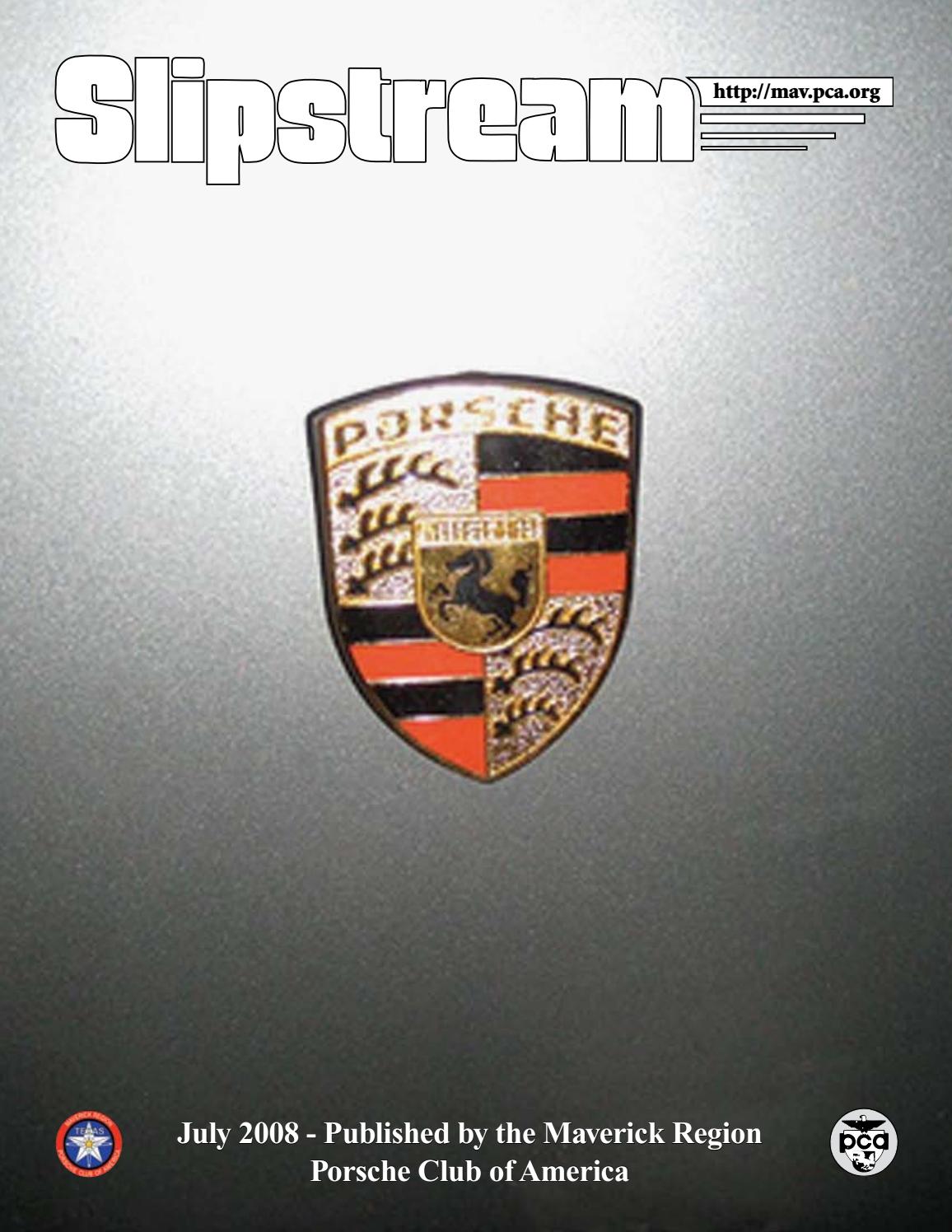 Slipstream - August 2008 by Maverick Region - Porsche Club ... - 