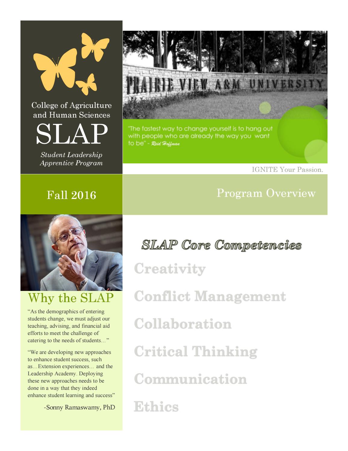 Student Leadership Apprentice Program (SLAP) Overview by PVAMUCAHS - Issuu