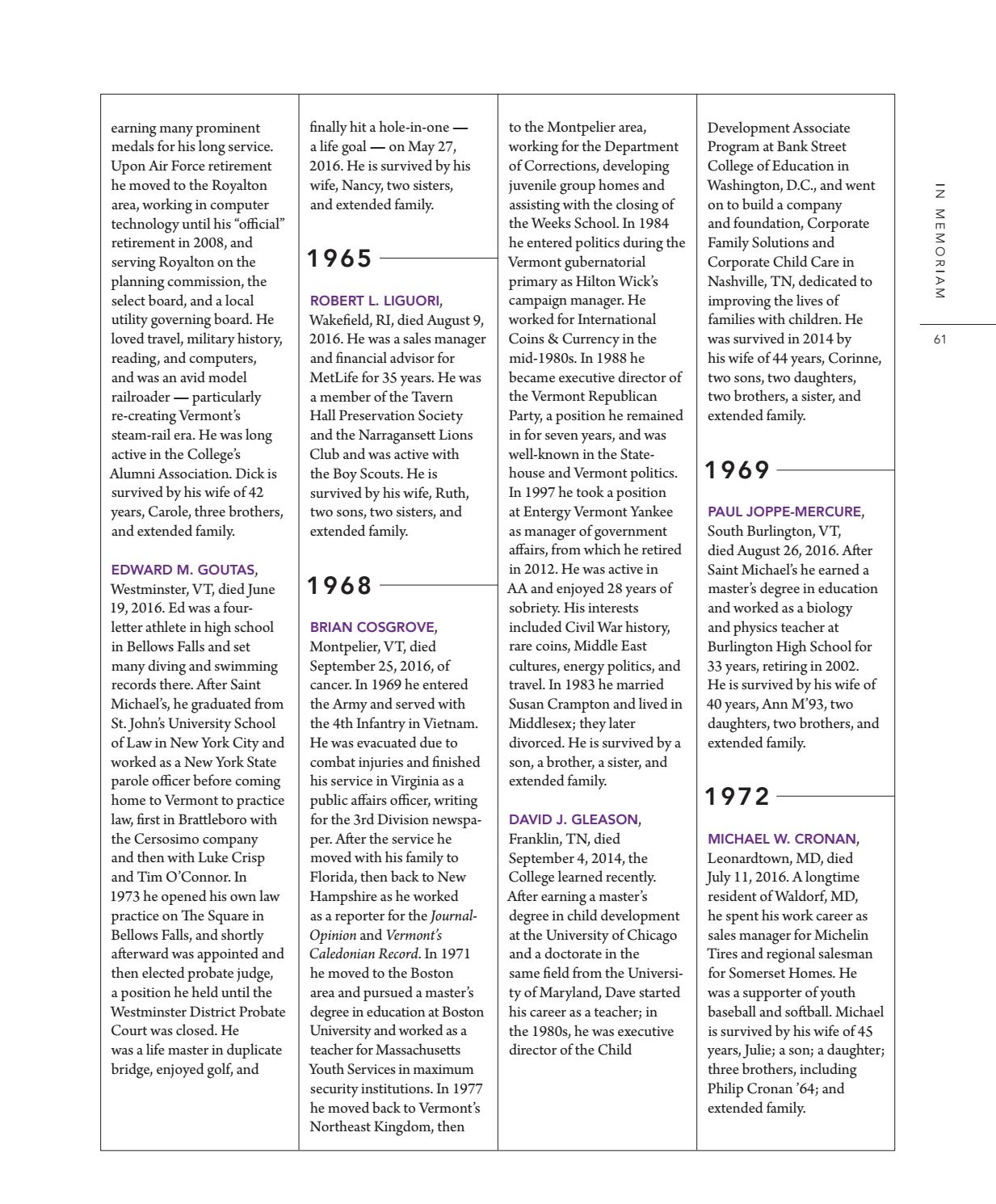 Saint Michael S College Magazine Winter 2016 By Saint Michael S
