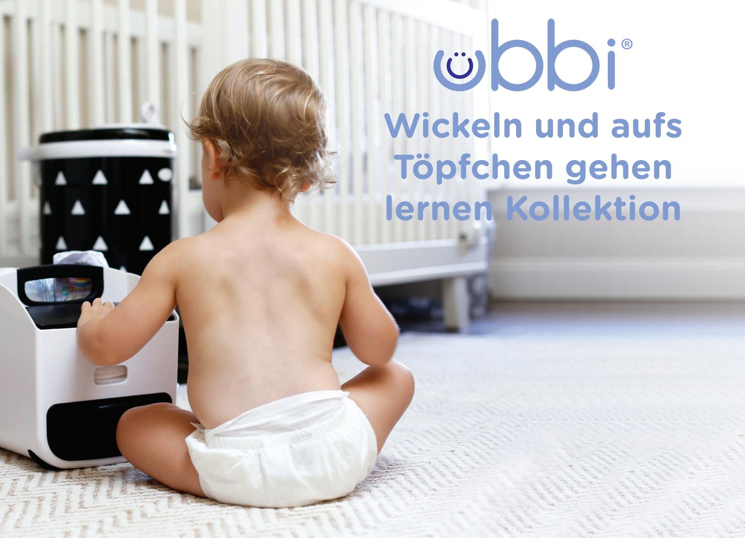 Ubbi Feuchtt/üchter Aufbewahrungsbox Marine