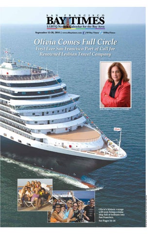 San Francisco Bay Times - September 15, 2016 - Olivia Travel Cover