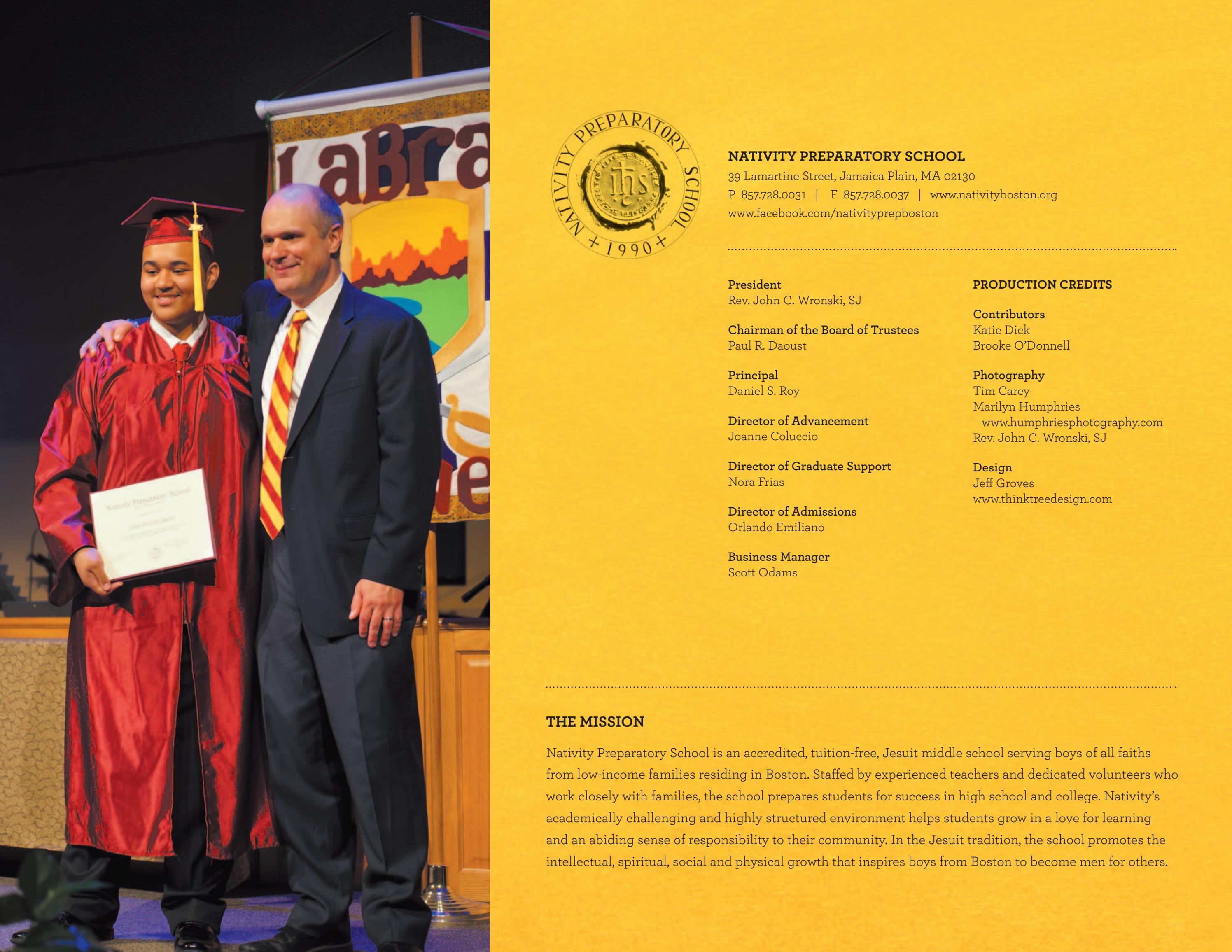 Nativity Preparatory School Boston 2016 Annual Report by Nativity Prep