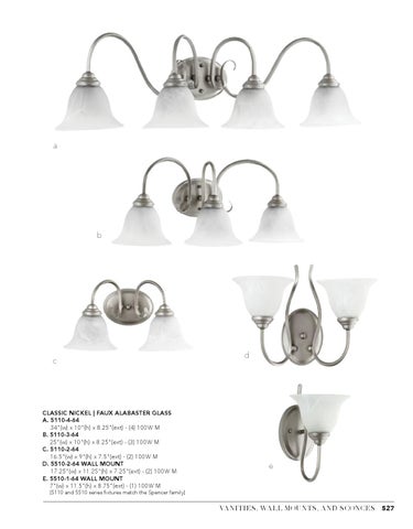 Pinhook Branding LLC 灯饰目录 · Quorum 灯饰 2017 vanities wall sconces 第 11 页