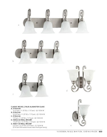 Pinhook Branding LLC 灯饰目录 · Quorum 灯饰 2017 vanities wall sconces 第 17 页
